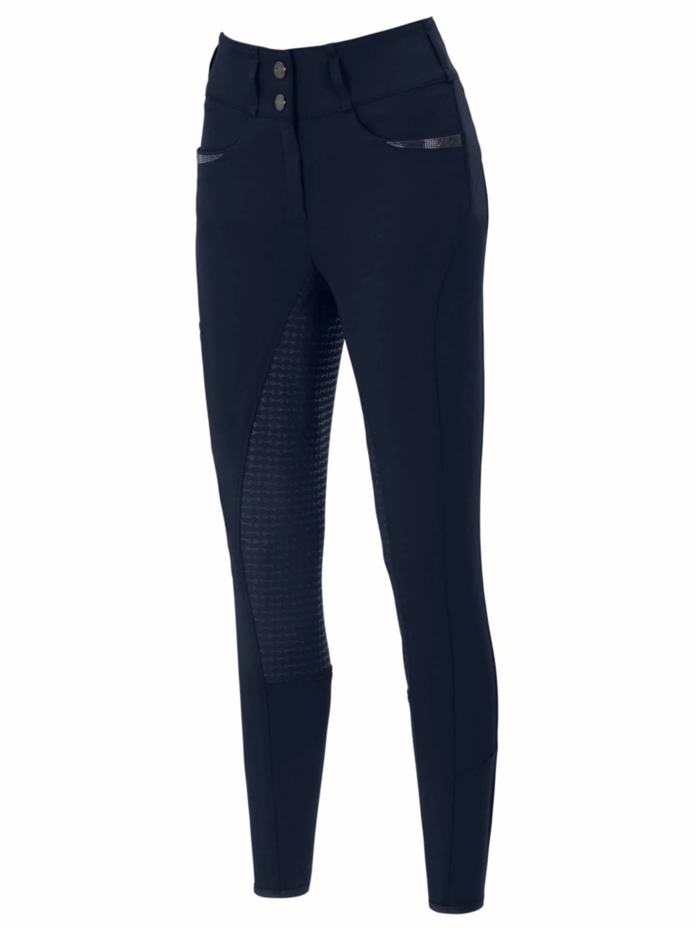 Black Full-Grip Skinny Riding Breeches